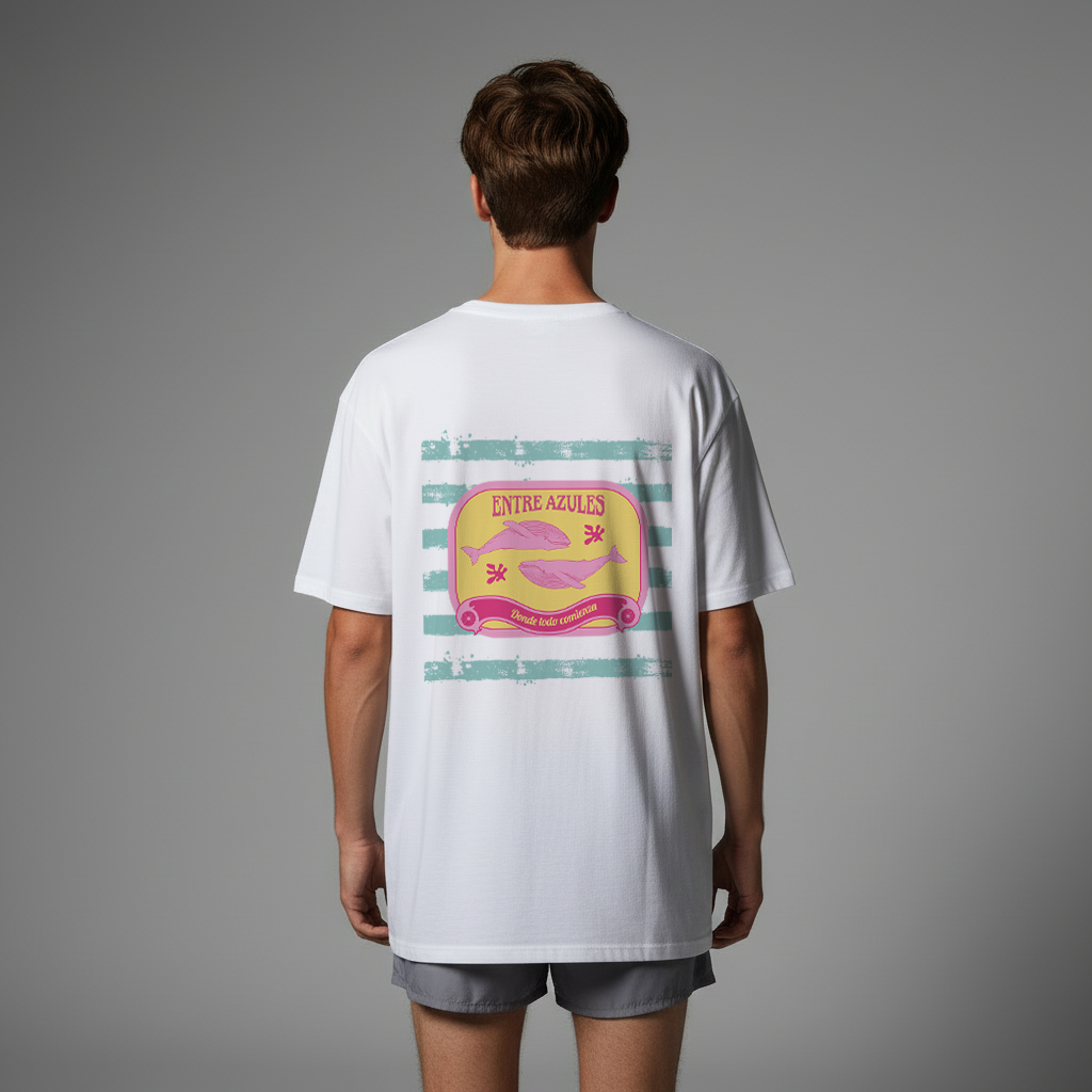 Camiseta Blanca Ballena Jorobada