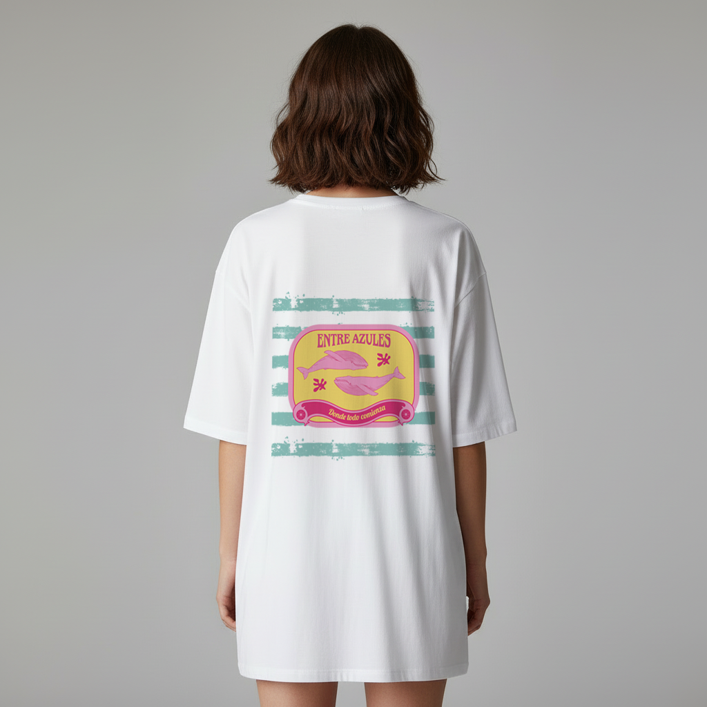 Camiseta Blanca Ballena Jorobada