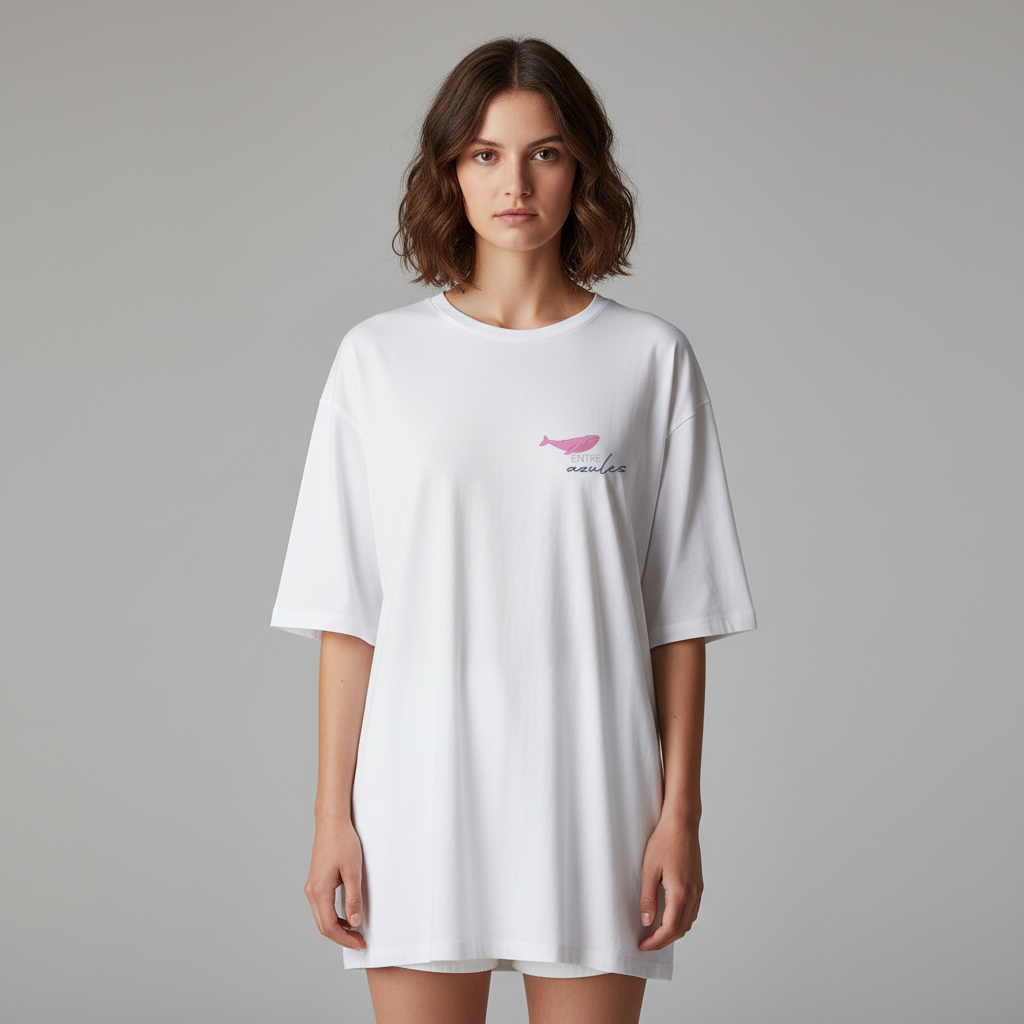 Camiseta Blanca Ballena Jorobada