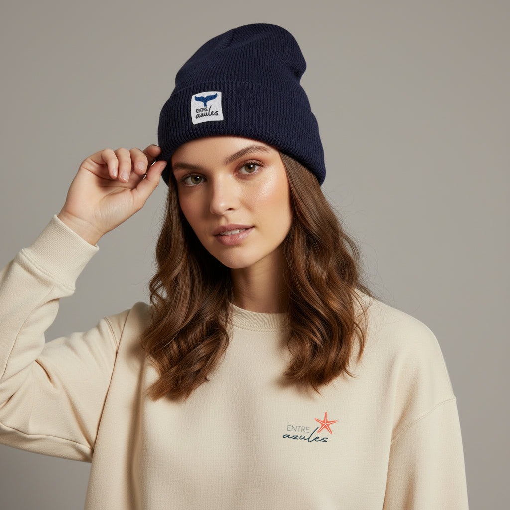 Gorro Algodón Entre Azules